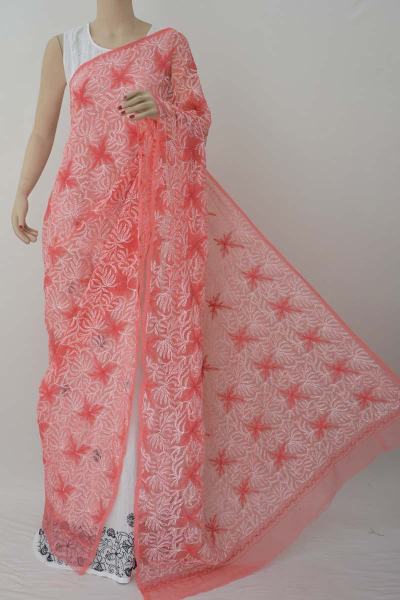 Gazri Allover Hand Embroidered Lucknowi Chikankari Dupatta (Georgette) MC251390