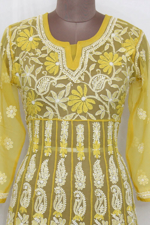 chikankari anarkali kurtis online