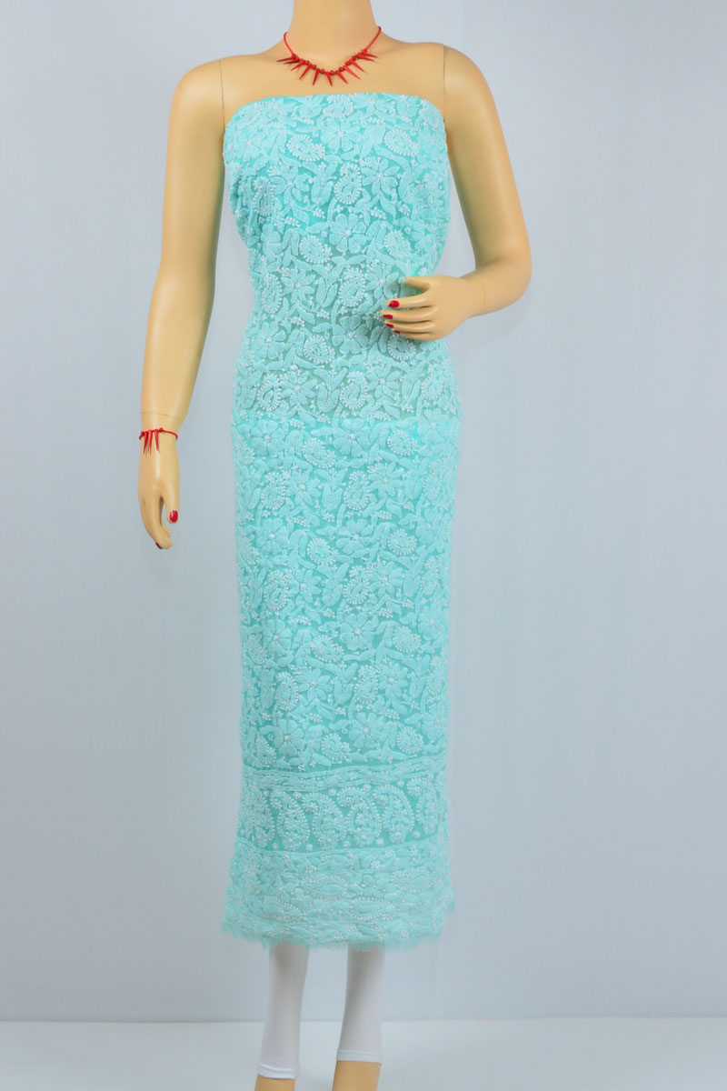 georgette chikankari fabric online